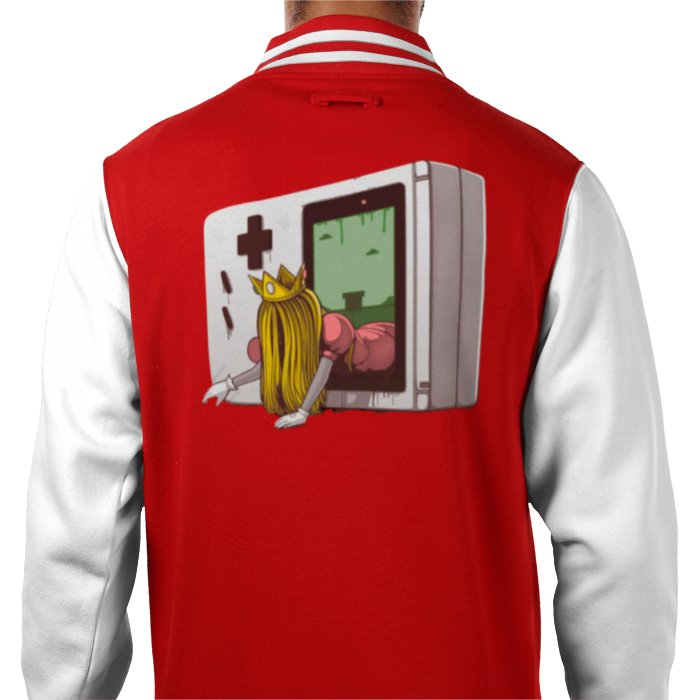 Nintendo Game Boy & Super Mario Bro's & The Ring - Princess Samara Varsity Jacket