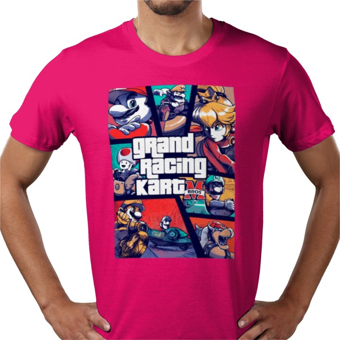 Mario Kart & Grand Theft Auto - Grand Racing Kart T-Shirt