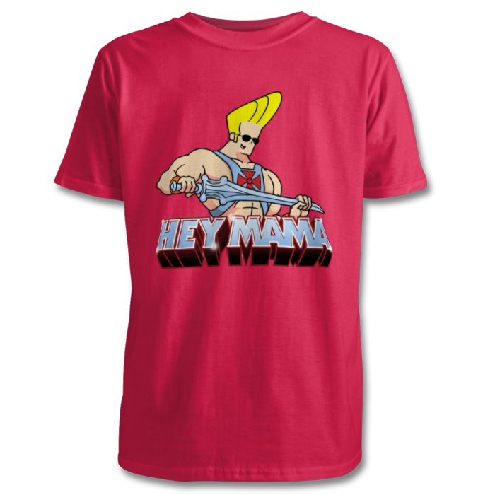 Johnny Bravo & He-Man - Hey Mama T-shirt