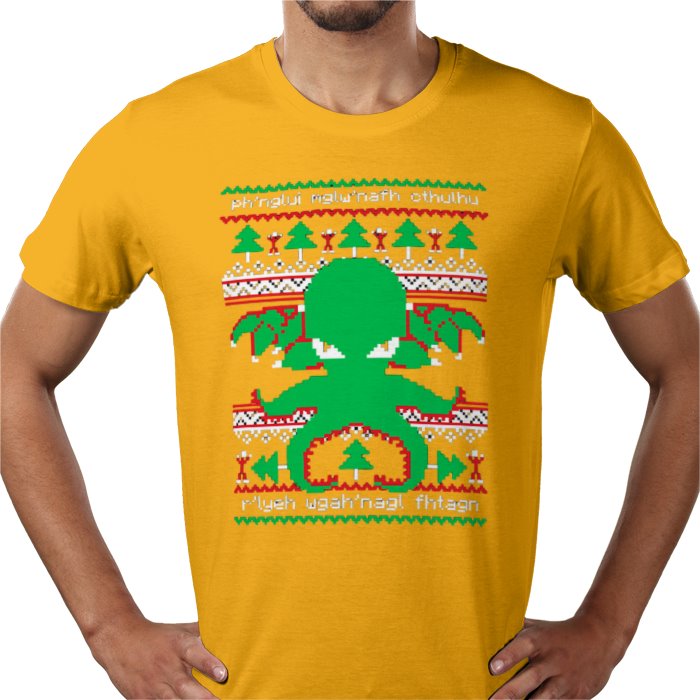 Ugly Jumper Style - Cthulhu Cultist Christmas T Shirt