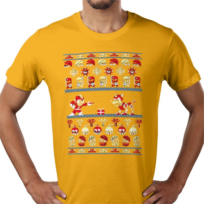 Ugly Jumper Style - Mega Man Christmas T Shirt
