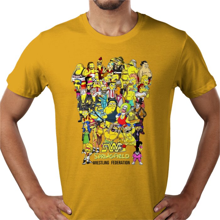 The Simpsons — WWF Parody T-Shirt