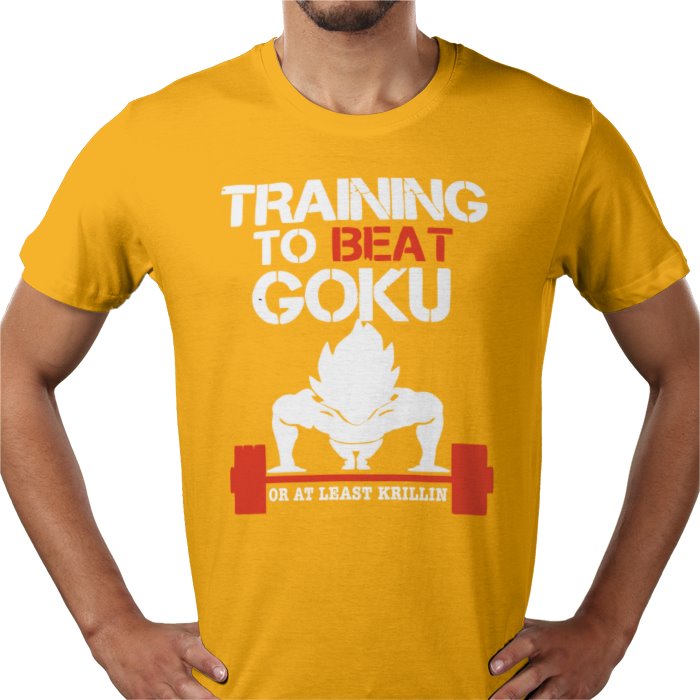 Dragon Ball Z Training To Beat Goku T-Shirt | DBZ Gym Motivation Anime Tee