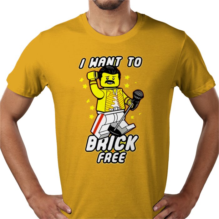 Freddy Mercury - Brick Free T-Shirt