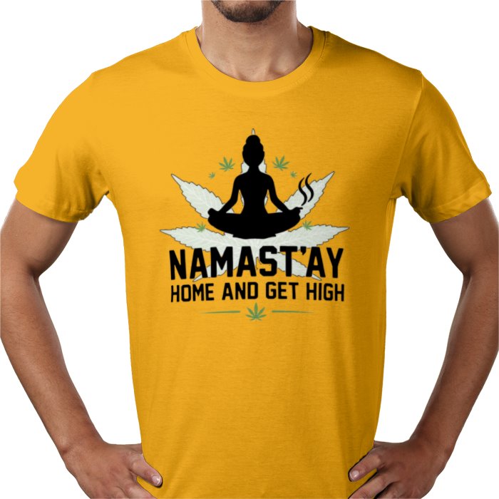 Nama'Stay Home - Funny Cannabis Yoga T-Shirt