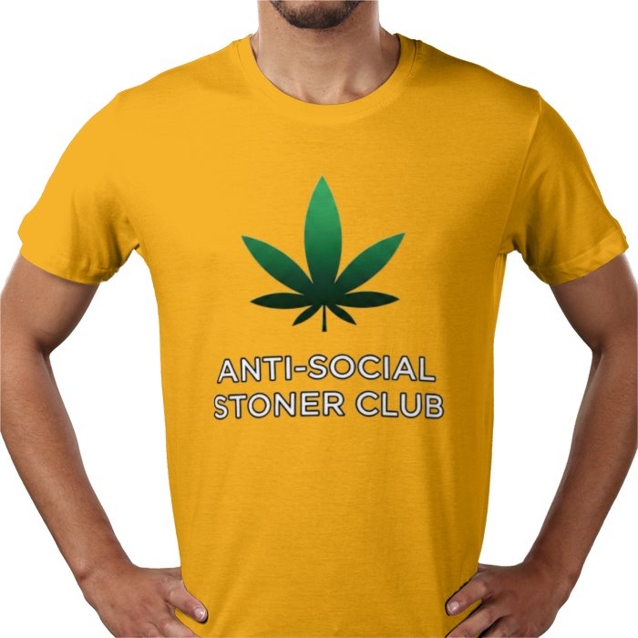 Anti-Social Stoner Club T-Shirt | Funny 420 Cannabis Graphic Tee