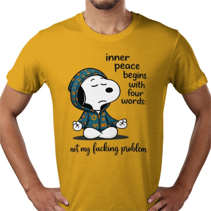 Inner Peace Starts With 4 Words - Snoopy T-shirt