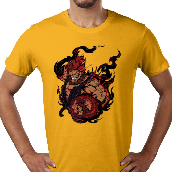 Street Fighter Akuma T-Shirt | Raging Demon Retro Gaming Graphic Tee