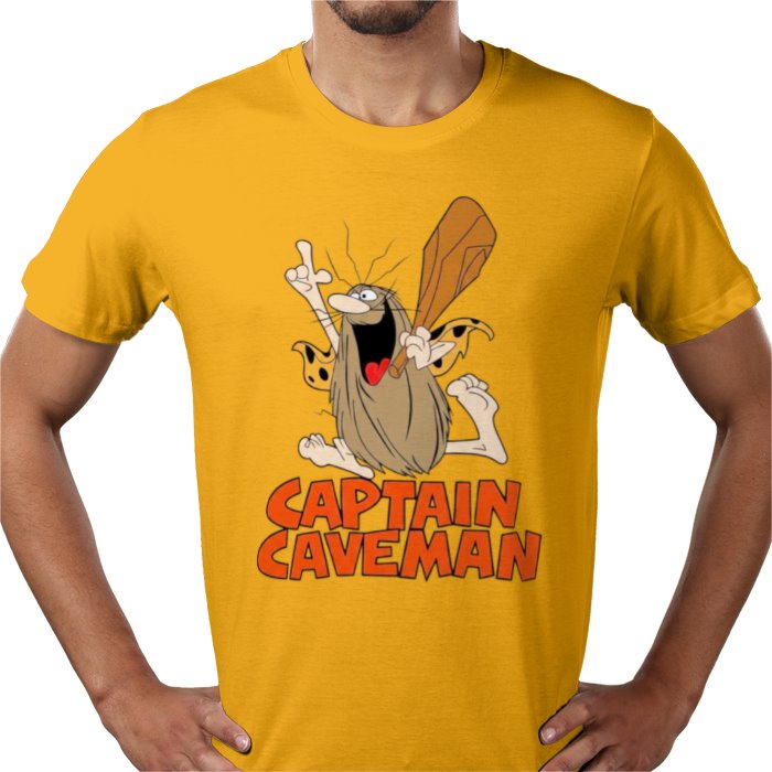 Captain Caveman Theme T-shirt