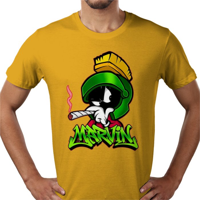 Marvin The Martian x Cannabis Parody T-Shirt