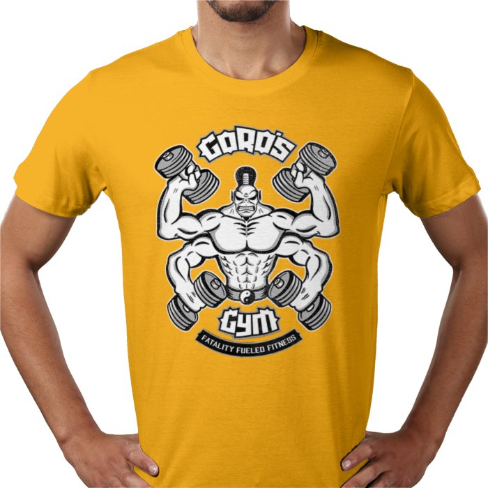 Mortal Kombat Goro's Gym T-Shirt | Retro Gaming Parody Graphic Tee