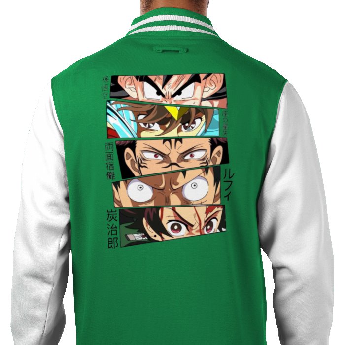 Anime Eyes Varsity Jacket