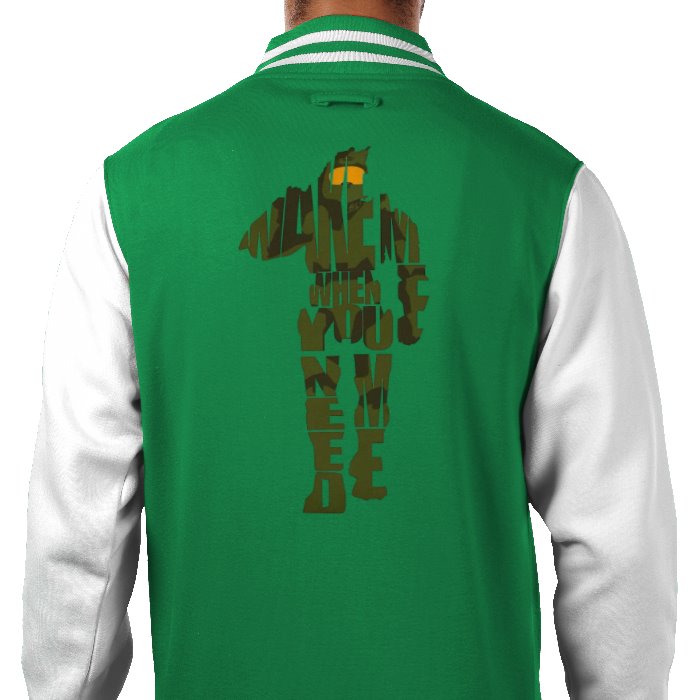 Halo - Wake Me When You Need Me Varsity Jacket