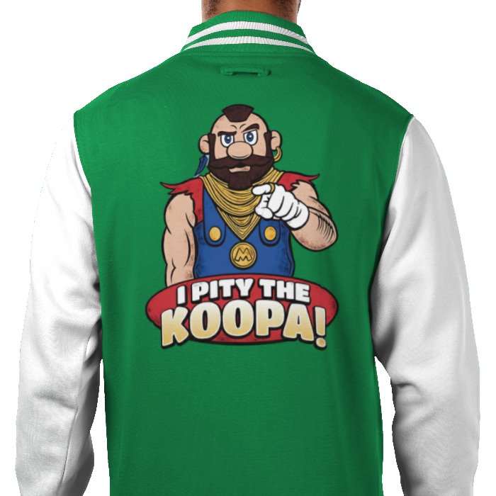 Super Mario x The A Team - I Pity The Kuppa Varsity Jacket
