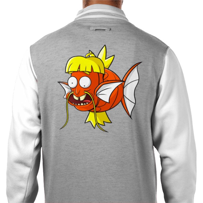 Rick & Morty & Pokémon - Magikarp Varsity Jacket