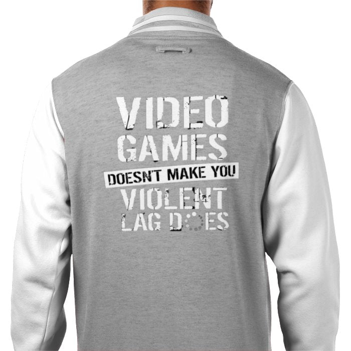 Lag Makes You Violent Varsity Jacket