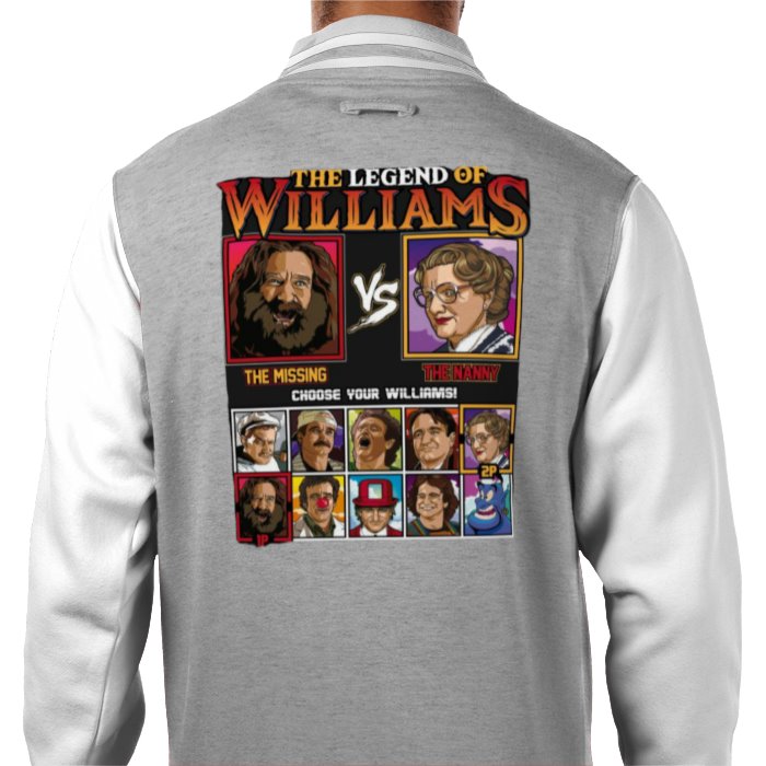 Robin Williams & The Legend Of Zelda -The Legend Of Williams Varsity Jacket