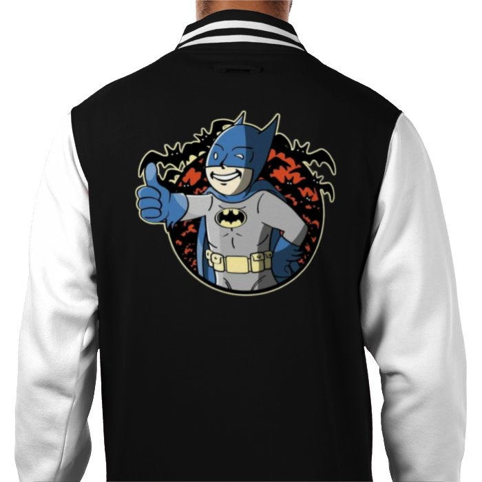 Fallout & Batman - Thumbs Up Varsity Jacket