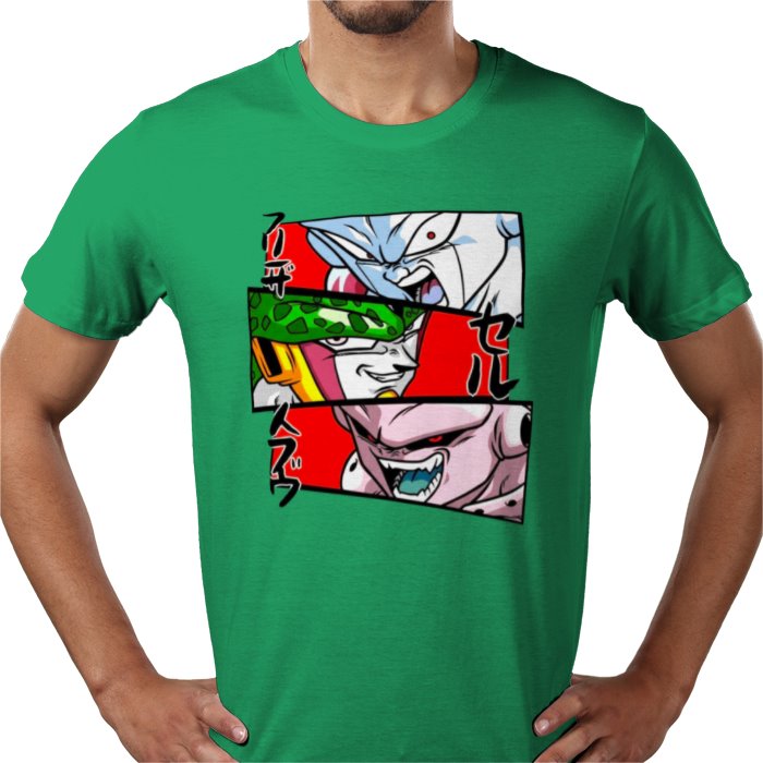 Dragon Ball Z Faces of Evil T-Shirt | DBZ Villains Anime Tee