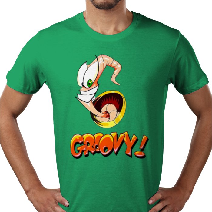 Earthworm Jim - Groovy T-shirt
