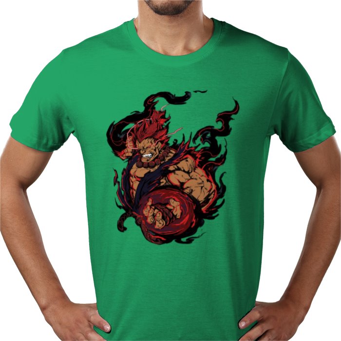 Street Fighter Akuma T-Shirt | Raging Demon Retro Gaming Graphic Tee