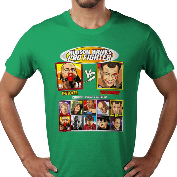 Bruce Willis - Pulp Fiction VS Die Hard T-shirt
