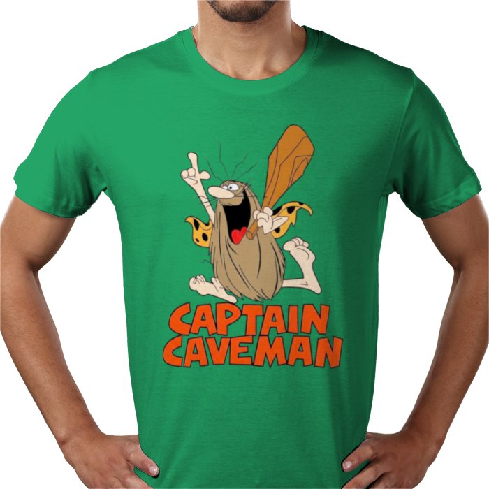 Captain Caveman Theme T-shirt