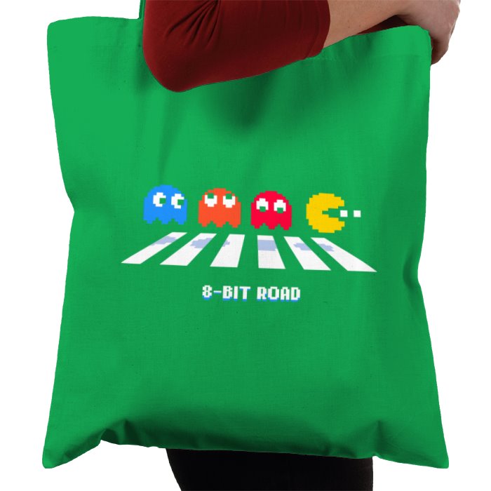 Pac-Man - 8 Bit Road Tote Bag