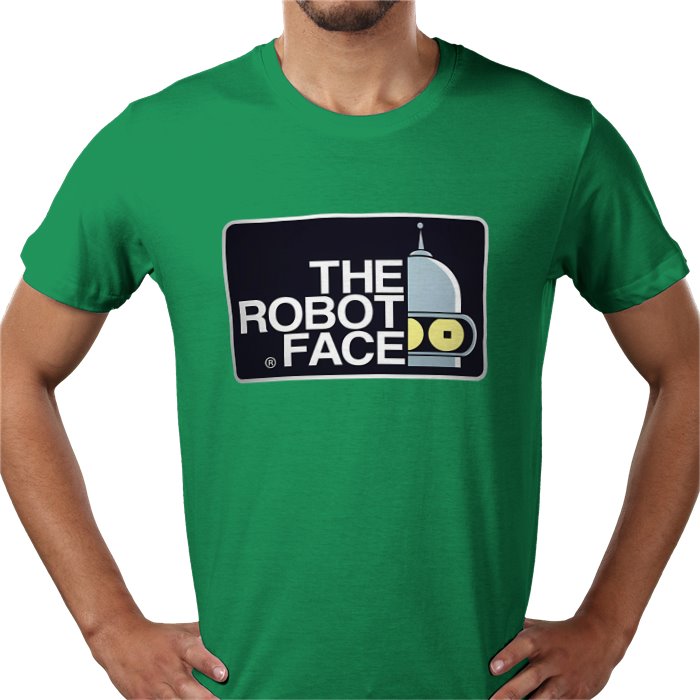 Futurama x The North Face Parody - The Robot Face T-Shirt
