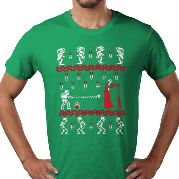Ugly Jumper Style - Castle Vania Christmas T Shirt