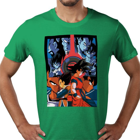 Dragon Ball Z Saiyan Theme 3 T-Shirt | Super Saiyan DBZ Anime Tee