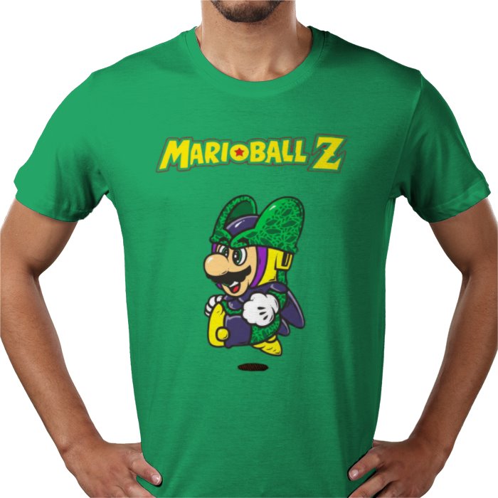 Super Mario x Dragon Ball Z Marioball Z T-Shirt | Gaming Anime Mashup Tee