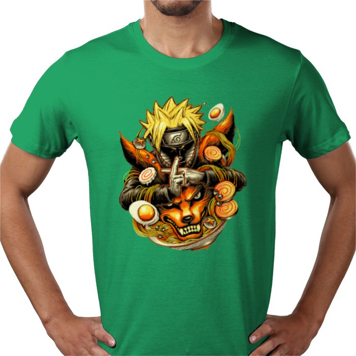 Naruto Nine-Tails Ramen T-Shirt | Ichiraku Ramen Anime Tee