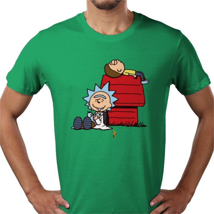 Rick & Morty & Snoopy - Chilled Out T-shirt