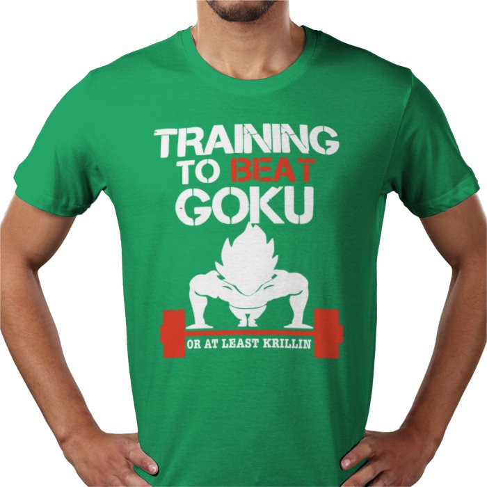 Dragon Ball Z Training To Beat Goku T-Shirt | DBZ Gym Motivation Anime Tee