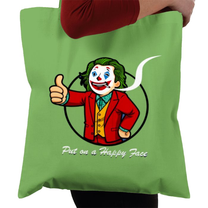 Fallout & Joker - Put On A Happy Face Tote Bag