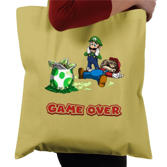 Super Mario Bro's x Aliens - Xeno Egg Game Over Tote Bag
