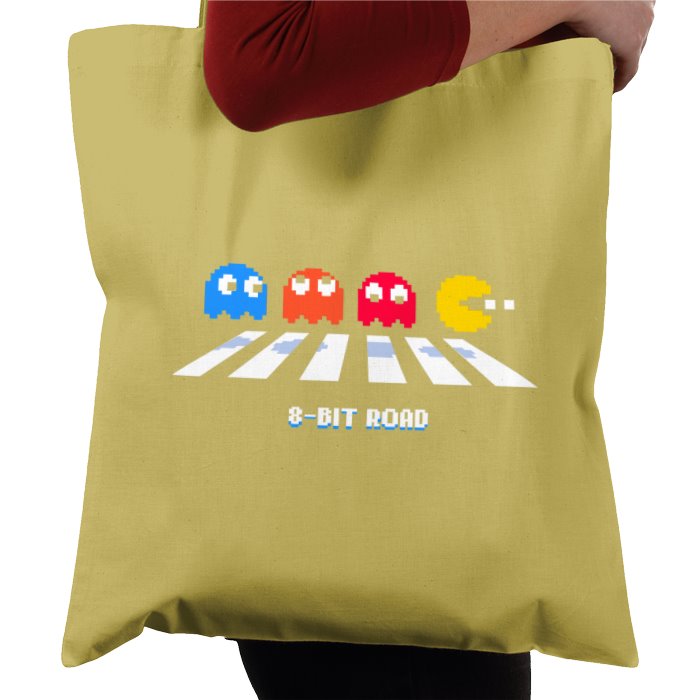 Pac-Man - 8 Bit Road Tote Bag