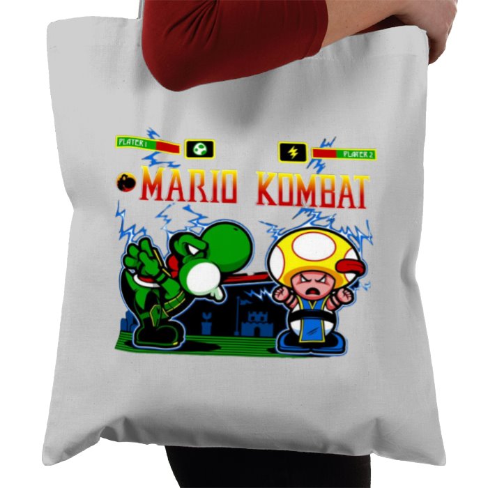 Super Mario Bro's & Mortal Kombat - Mario Kombat Tote Bag