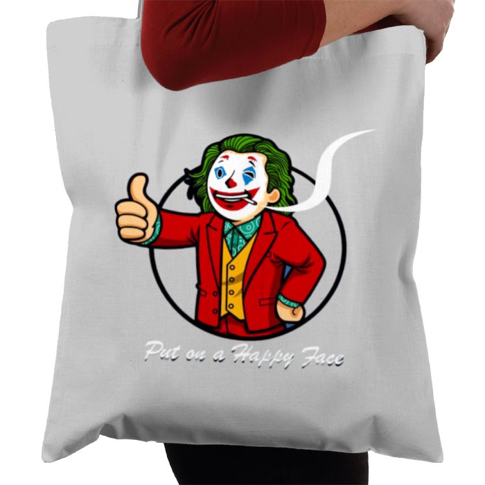 Fallout & Joker - Put On A Happy Face Tote Bag