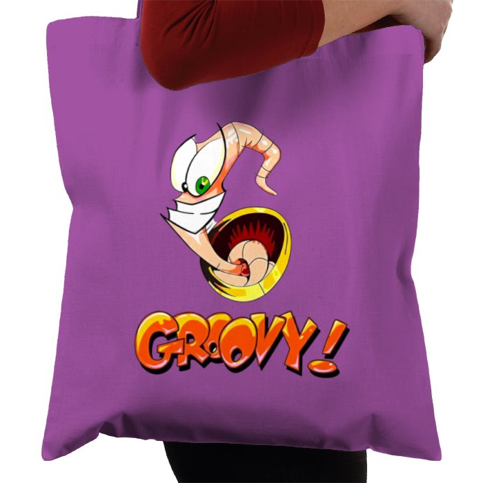 Earth Worm Jim - Groovy Tote Bag