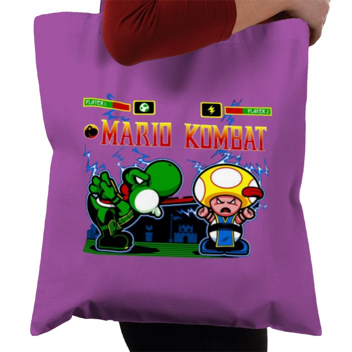 Super Mario Bro's & Mortal Kombat - Mario Kombat Tote Bag