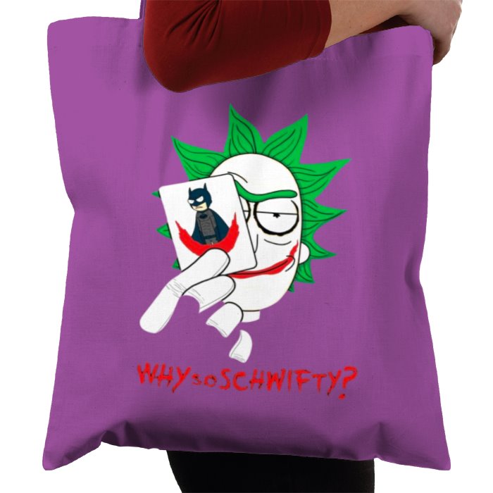 Rick & Morty x Batman - Why So Schwifty Tote Bag