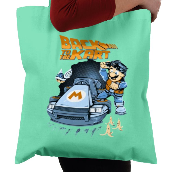 Mario Kart & Back To The Future - Back To The Kart Tote Bag