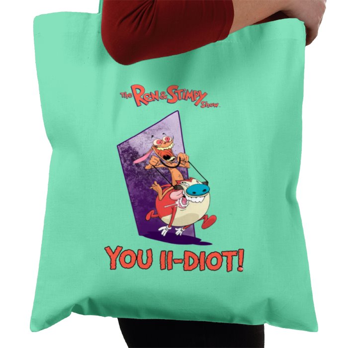 Ren & Stimpy - You Idiot Tote Bag