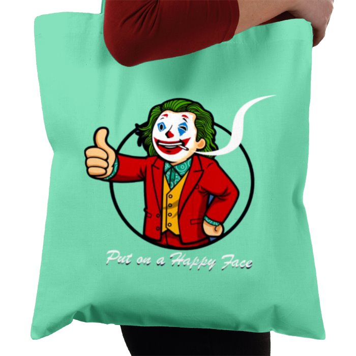 Fallout & Joker - Put On A Happy Face Tote Bag