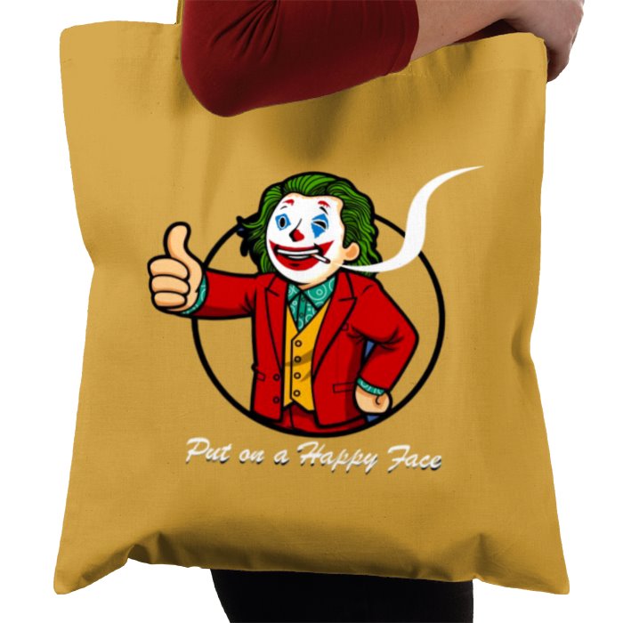 Fallout & Joker - Put On A Happy Face Tote Bag