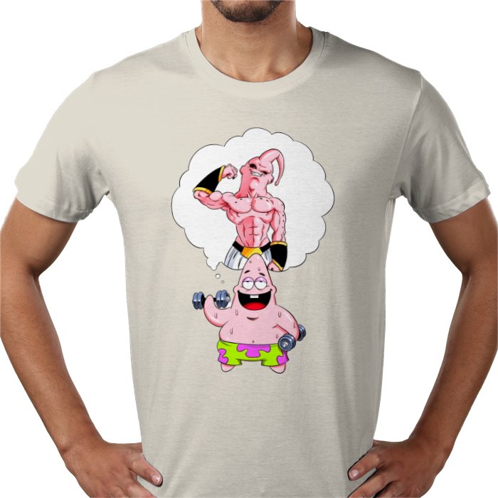 Dragon Ball Z x SpongeBob Crossover T-Shirt | DBZ Mashup Anime Tee