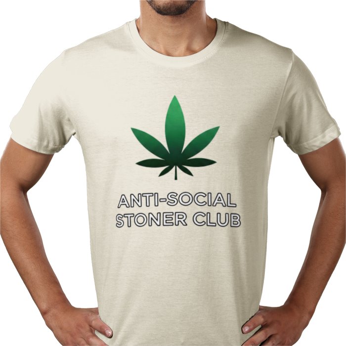 Anti-Social Stoner Club T-Shirt | Funny 420 Cannabis Graphic Tee