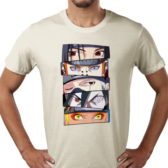 Naruto Eyes T-Shirt | Sharingan & Rinnegan Anime Tee